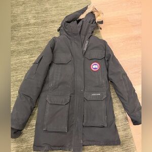 Canada Goose Black expedition Parka with Fur Trim Hood